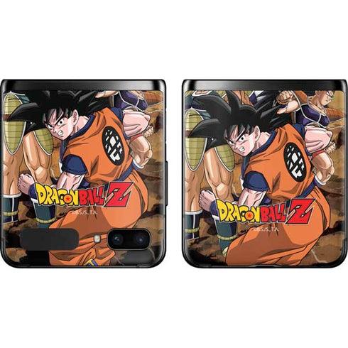 Dragon Ball Z Goku Versus Saiyans Galaxy Z Flip Skin