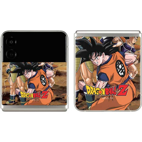 Dragon Ball Z Goku Versus Saiyans Galaxy Z Flip3 5G Skin