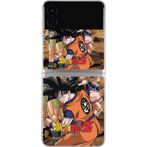 Dragon Ball Z Goku Versus Saiyans Galaxy Z Flip3 5G Skin