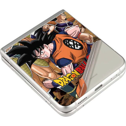 Dragon Ball Z Goku Versus Saiyans Galaxy Z Flip3 5G Skin