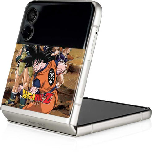 Dragon Ball Z Goku Versus Saiyans Galaxy Z Flip3 5G Skin