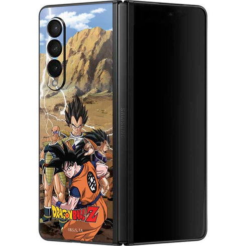Dragon Ball Z Goku Versus Saiyans Galaxy Z Fold3 5G Skin