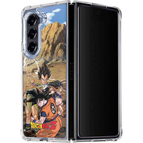 Dragon Ball Z Goku Versus Saiyans Galaxy Z Fold5 5G Clear Case