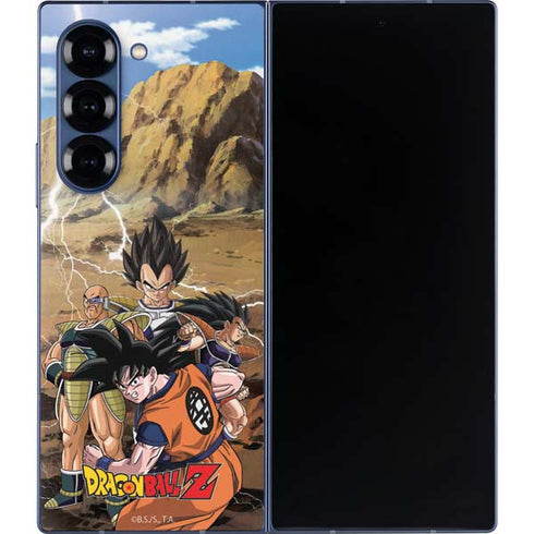Dragon Ball Z Goku Versus Saiyans Galaxy Z Fold6 Skin