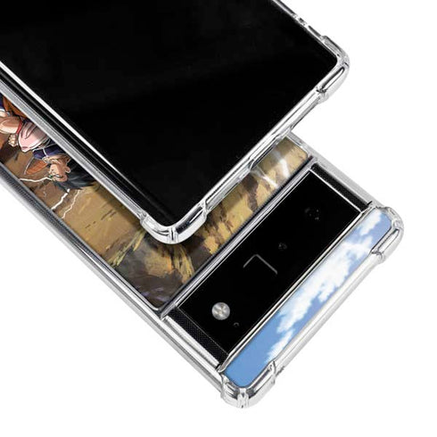 Dragon Ball Z Goku Versus Saiyans Google Pixel 6 Clear Case