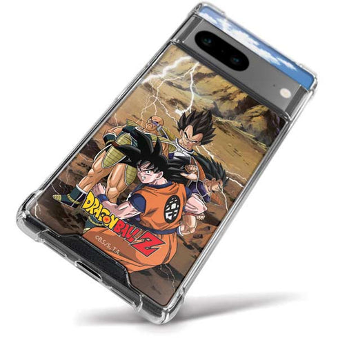 Dragon Ball Z Goku Versus Saiyans Google Pixel 8 Clear Case