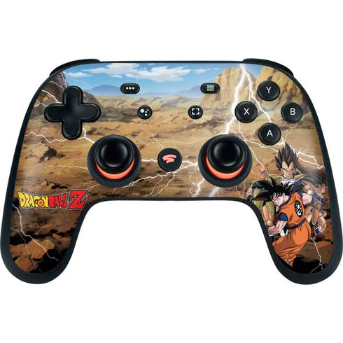 Dragon Ball Z Goku Versus Saiyans Google Stadia Controller Skin