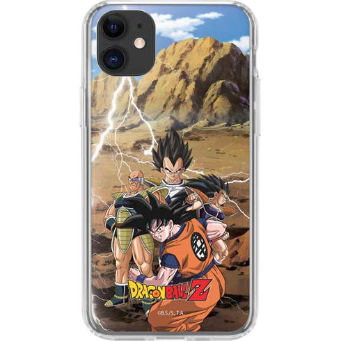 Dragon Ball Z Goku Versus Saiyans iPhone 11 Clear Case
