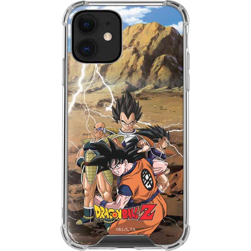 Dragon Ball Z Goku Versus Saiyans iPhone 12 Clear Case