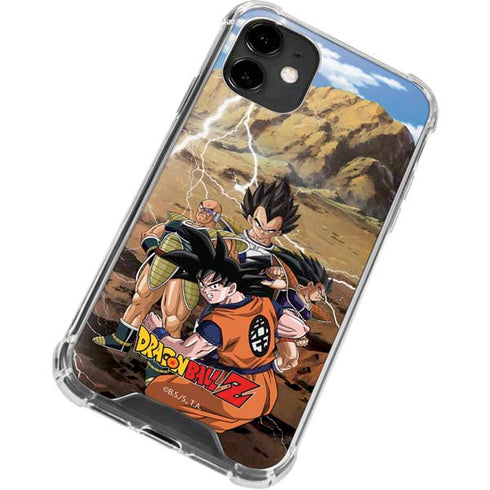 Dragon Ball Z Goku Versus Saiyans iPhone 12 Clear Case