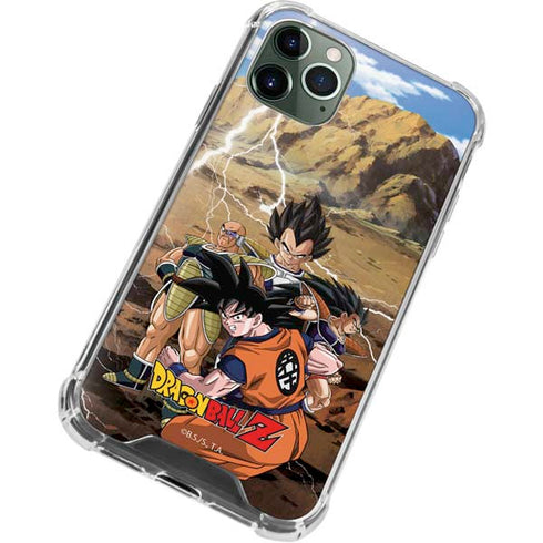 Dragon Ball Z Goku Versus Saiyans iPhone 12 Pro Clear Case