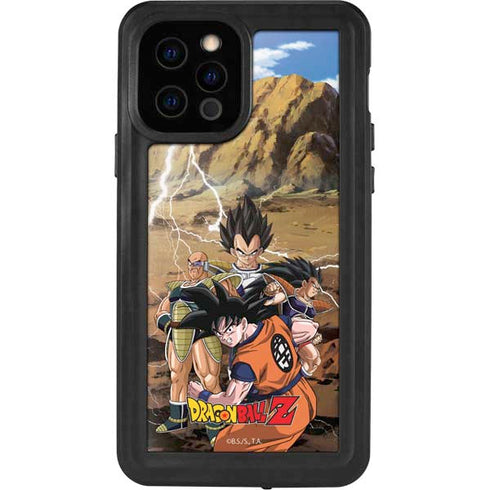 Dragon Ball Z Goku Versus Saiyans iPhone 12 Pro Waterproof Case
