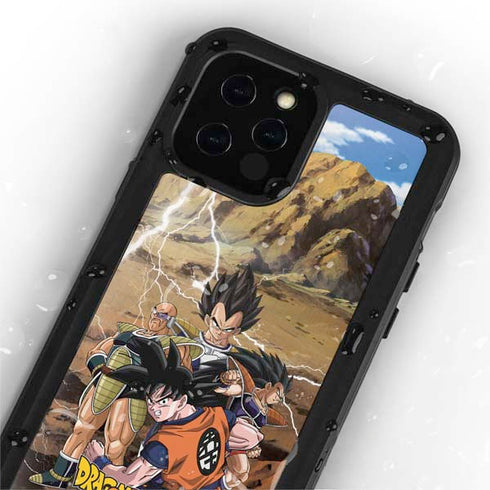 Dragon Ball Z Goku Versus Saiyans iPhone 12 Pro Waterproof Case
