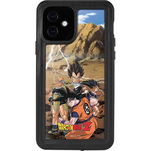 Dragon Ball Z Goku Versus Saiyans iPhone 12 Waterproof Case