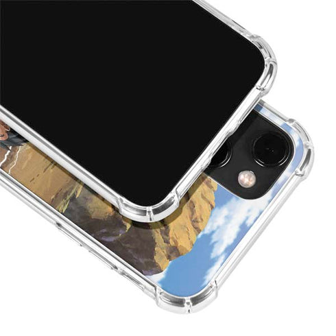 Dragon Ball Z Goku Versus Saiyans iPhone 13 Mini Clear Case