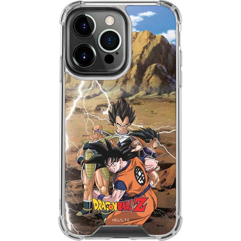 Dragon Ball Z Goku Versus Saiyans iPhone 13 Pro Clear Case