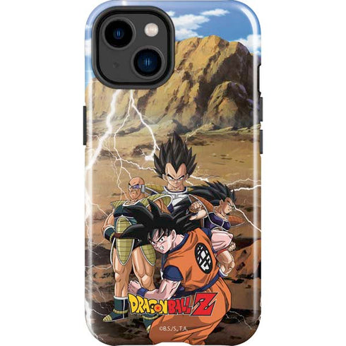 Dragon Ball Z Goku Versus Saiyans iPhone 14 Plus Impact Case