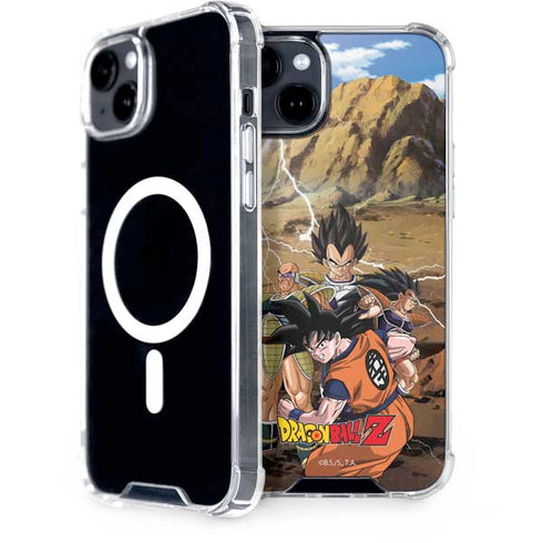 Dragon Ball Z Goku Versus Saiyans iPhone 14 Plus MagSafe Case