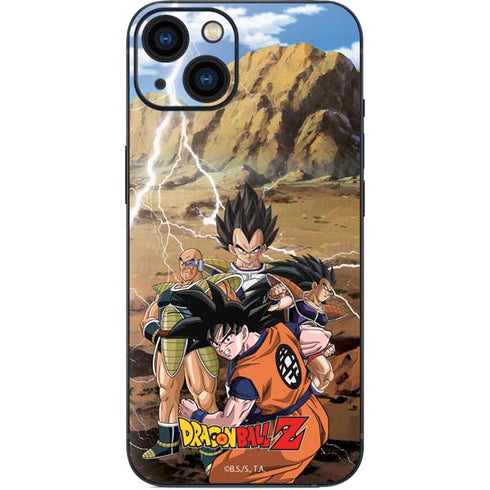 Dragon Ball Z Goku Versus Saiyans iPhone 14 Plus Skin
