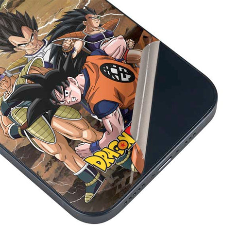 Dragon Ball Z Goku Versus Saiyans iPhone 14 Plus Skin