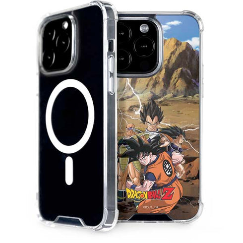 Dragon Ball Z Goku Versus Saiyans iPhone 14 Pro MagSafe Case