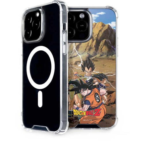 Dragon Ball Z Goku Versus Saiyans iPhone 14 Pro Max MagSafe Case
