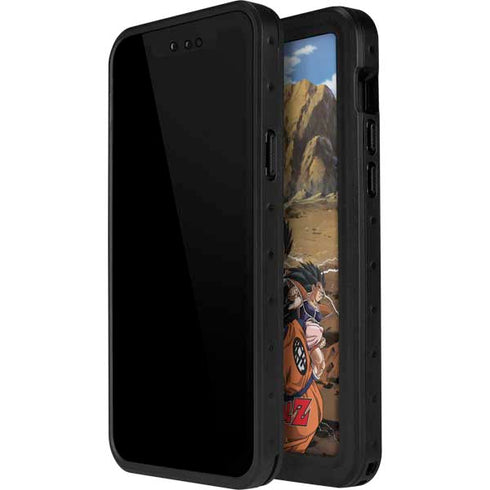 Dragon Ball Z Goku Versus Saiyans iPhone 14 Pro Max Waterproof Case