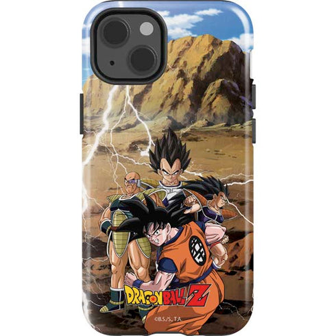 Dragon Ball Z Goku Versus Saiyans iPhone 15 Plus Impact Case