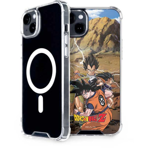 Dragon Ball Z Goku Versus Saiyans iPhone 15 Plus MagSafe Case