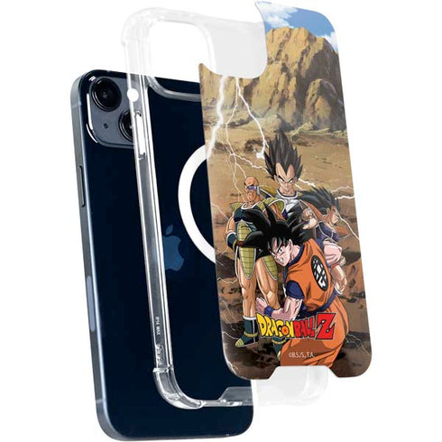 Dragon Ball Z Goku Versus Saiyans iPhone 15 Plus MagSafe Case