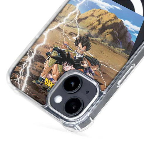 Dragon Ball Z Goku Versus Saiyans iPhone 15 Plus MagSafe Case