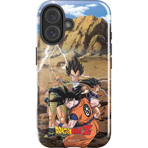 Dragon Ball Z Goku Versus Saiyans iPhone 16 Plus Impact Case