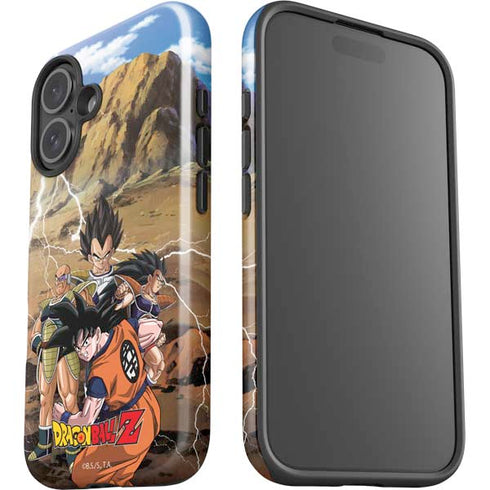 Dragon Ball Z Goku Versus Saiyans iPhone 16 Plus Impact Case