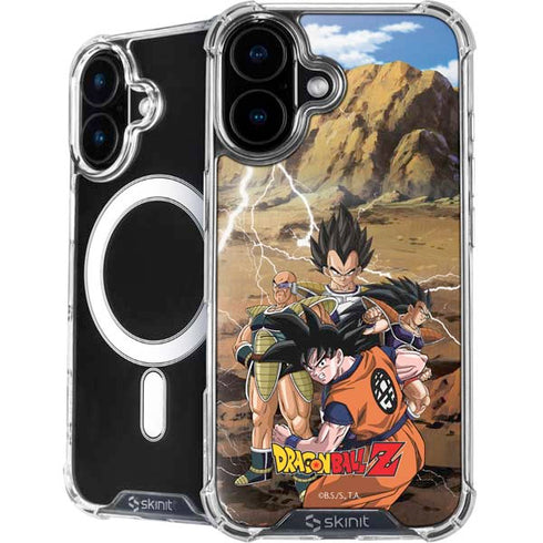 Dragon Ball Z Goku Versus Saiyans iPhone 16 Plus MagSafe Case