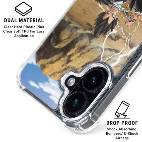 Dragon Ball Z Goku Versus Saiyans iPhone 16 Plus MagSafe Case