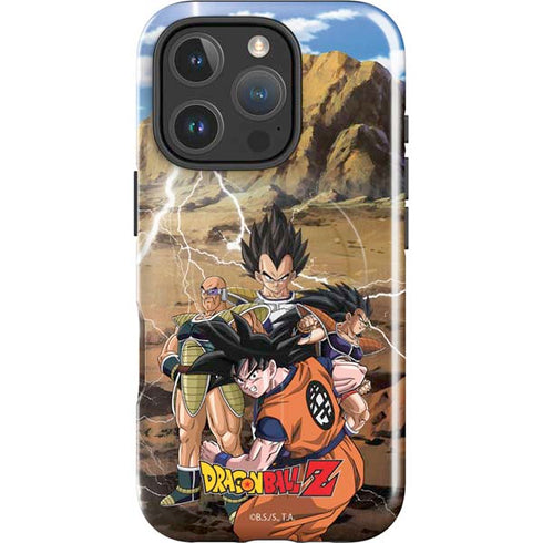 Dragon Ball Z Goku Versus Saiyans iPhone 16 Pro Magsafe Impact Case