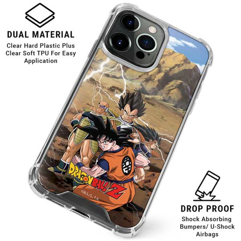 Dragon Ball Z Goku Versus Saiyans iPhone 16 Pro Max Clear Case