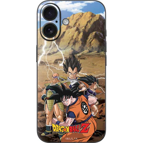 Dragon Ball Z Goku Versus Saiyans iPhone 16 Skin