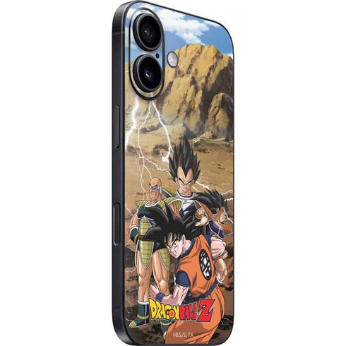 Dragon Ball Z Goku Versus Saiyans iPhone 16 Skin