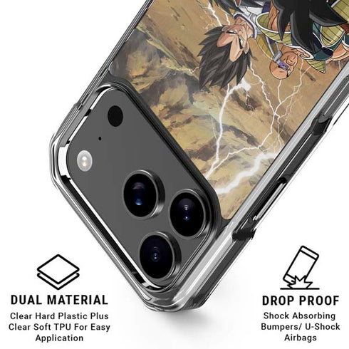 Dragon Ball Z Goku Versus Saiyans iPhone 18 Pro Clear Case