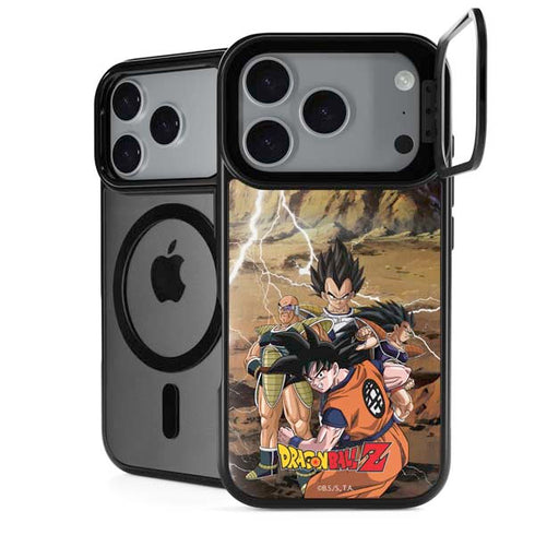 Dragon Ball Z Goku Versus Saiyans iPhone 18 Pro Kickstand Case