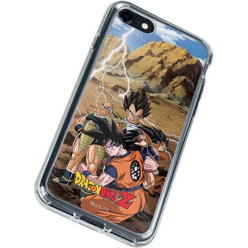 Dragon Ball Z Goku Versus Saiyans iPhone SE (2nd & 3rd Gen) Clear Case