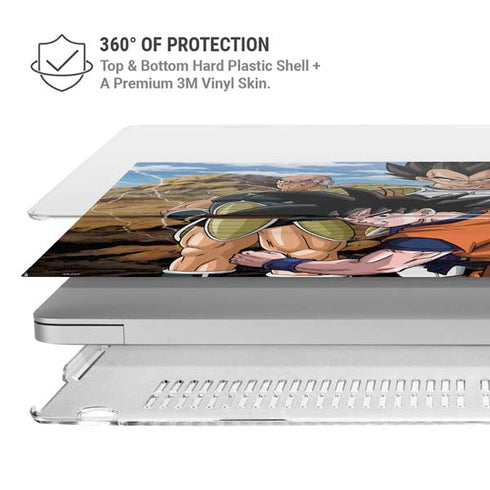 Dragon Ball Z Goku Versus Saiyans MacBook Air 13in (2020) Case plus Skin