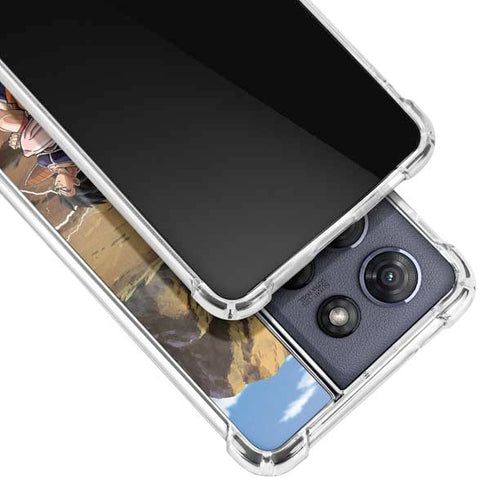 Dragon Ball Z Goku Versus Saiyans Moto G 5G (2025) Clear Case