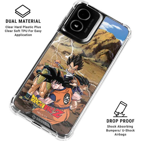 Dragon Ball Z Goku Versus Saiyans Moto G Power 5G (2024) Clear Case