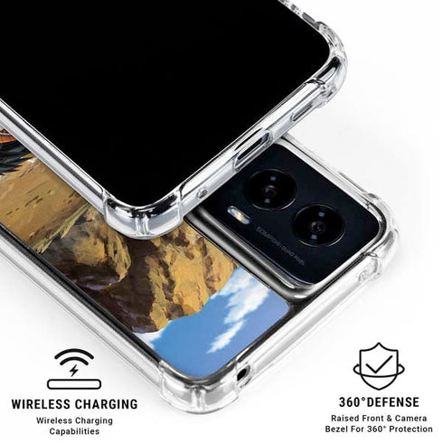 Dragon Ball Z Goku Versus Saiyans Moto G Power 5G (2024) Clear Case