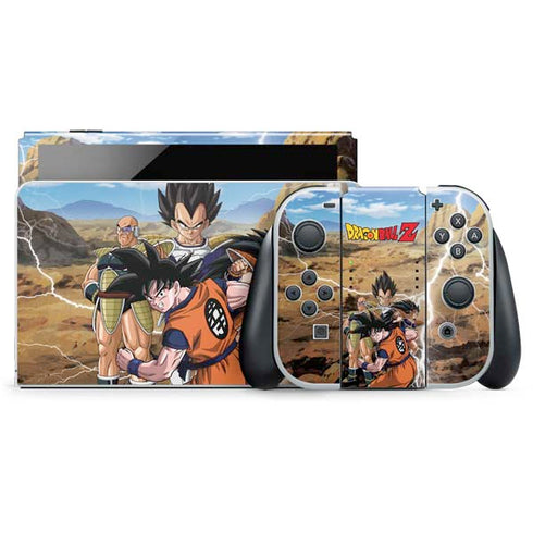 Dragon Ball Z Goku Versus Saiyans Nintendo Switch OLED (2021) Skin