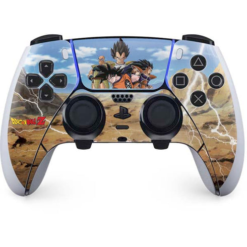 Dragon Ball Z Goku Versus Saiyans PS5 DualSense Edge Pro Controller Skin