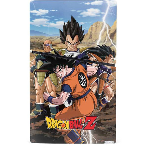 Dragon Ball Z Goku Versus Saiyans PS5 Slim Digital Edition Console Skin