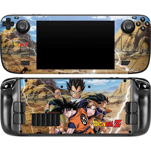 Dragon Ball Z Goku Versus Saiyans Steam Deck Handheld Gaming Computer Skin